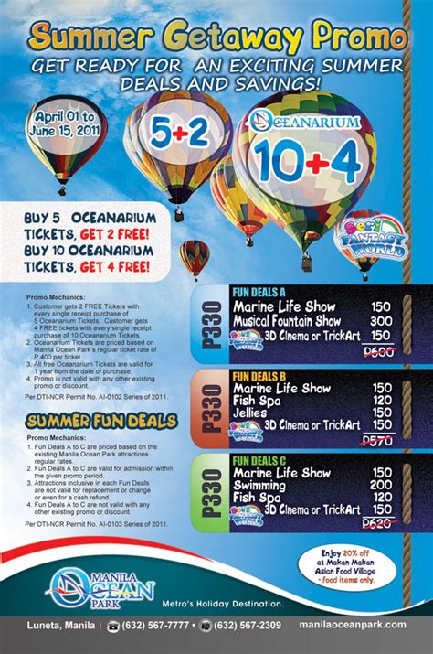 ocean park metrodeal|manila ocean park rates.